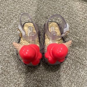 Mini Melissa ice cone sandals size 5
